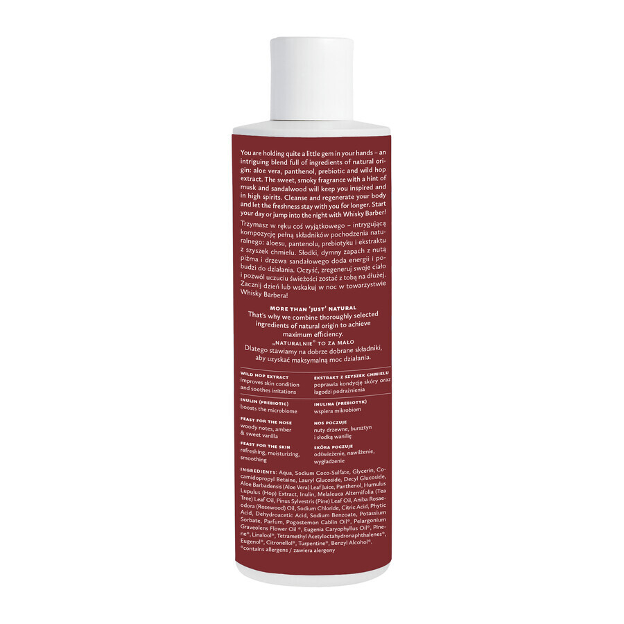 Hagi Whisky Barber, gel doccia energizzante per il corpo 300 ml