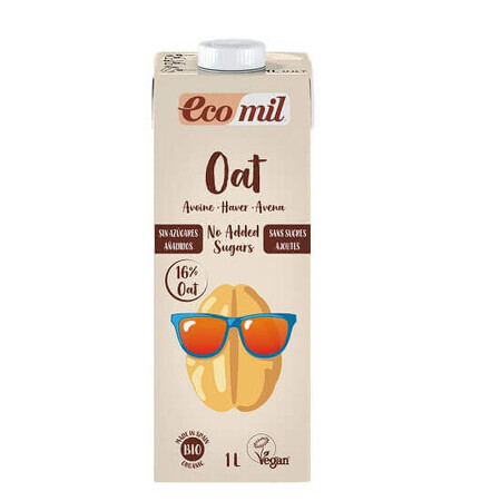 Ecomil Natur bebida vegetal de avena ecológica sin azúcar, Pronat