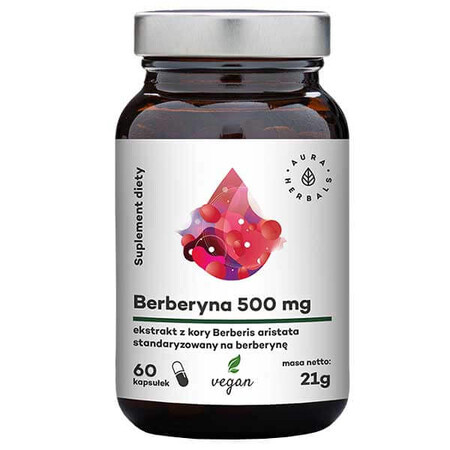 Aura Herbals Berberina 500 mg, 60 capsule