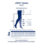 Jobst Opaque, colanți de compresie, CCL2, deget închis, mărimea 3, natural