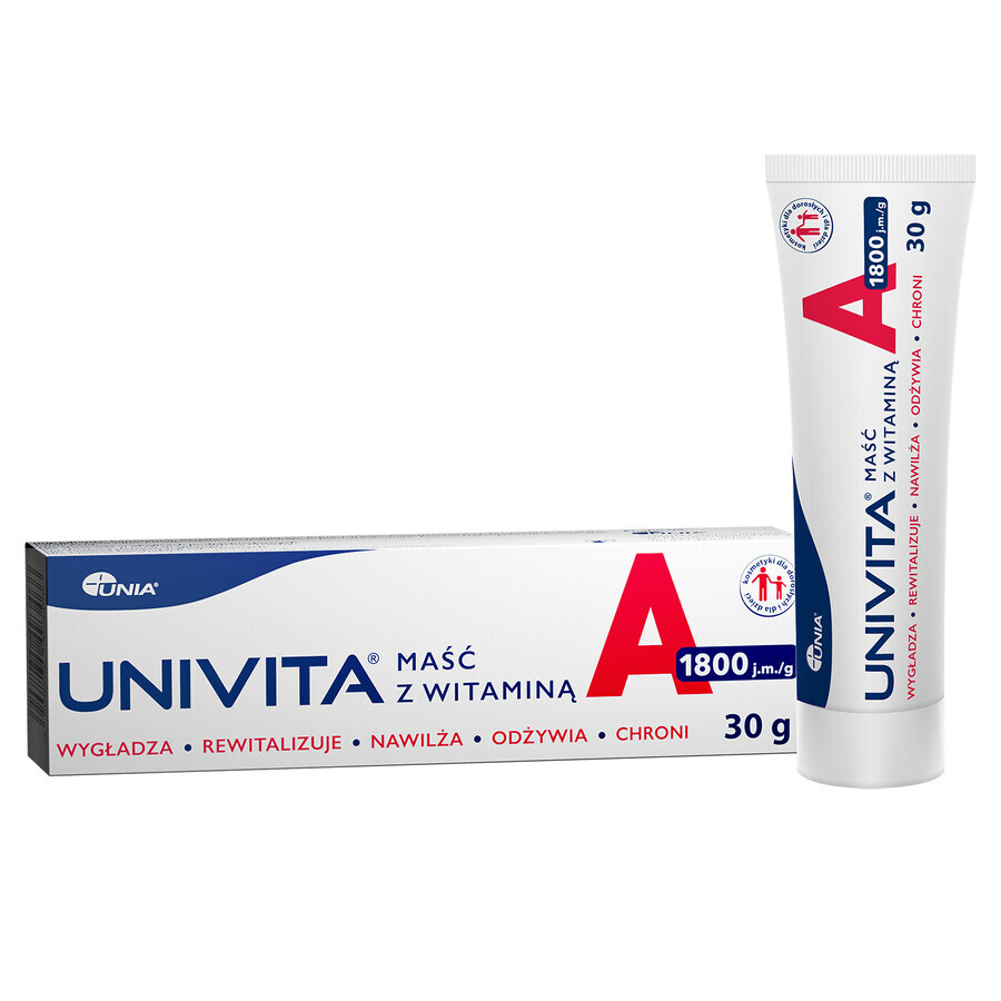 Unguento Univita con vitamina A 1800 UI/g, 30 g