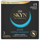 Unimil Skyn Elite Extra Lubrificato, preservativi non in lattice, extra umidificati, 3 pezzi