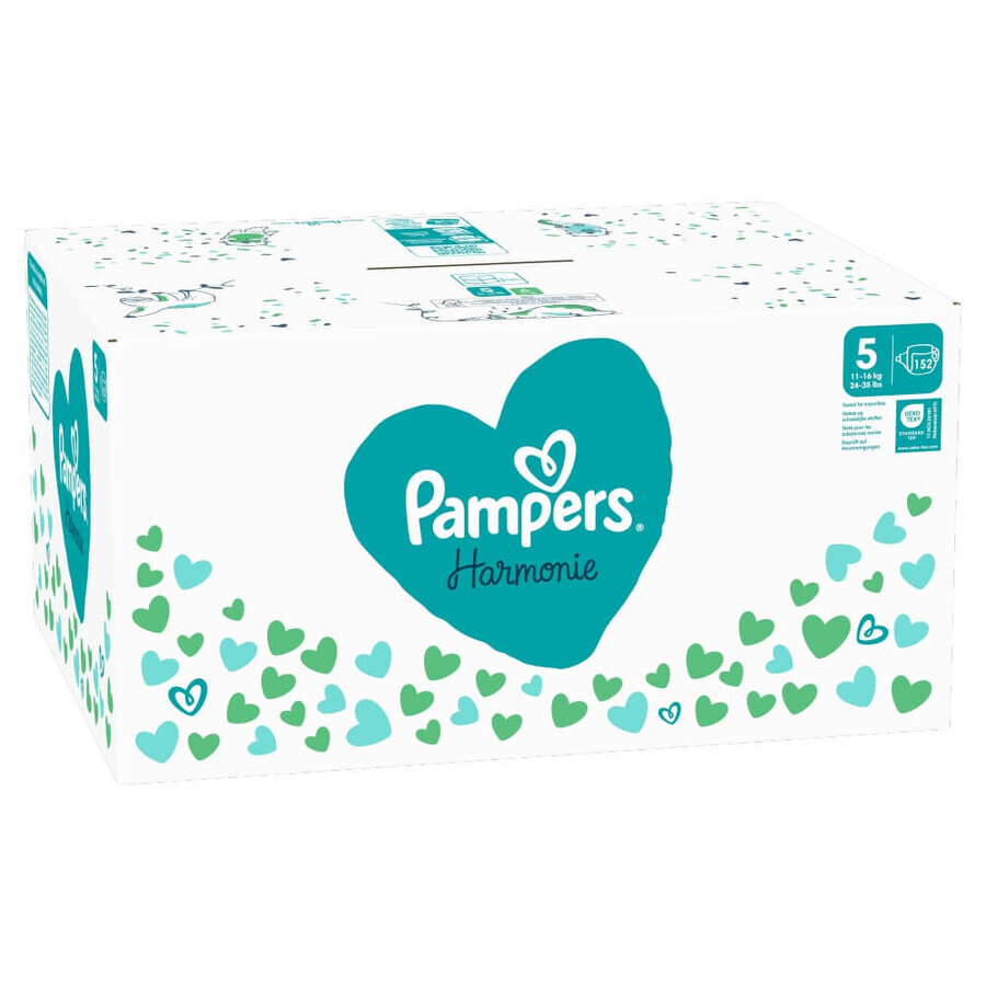 Pampers Harmonie, pannolini, taglia 5, 11-16 kg, 152 pezzi