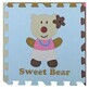 Tappeti Puzzle Orso Bambina, 92 x 92 cm, +3 anni, Babygreat