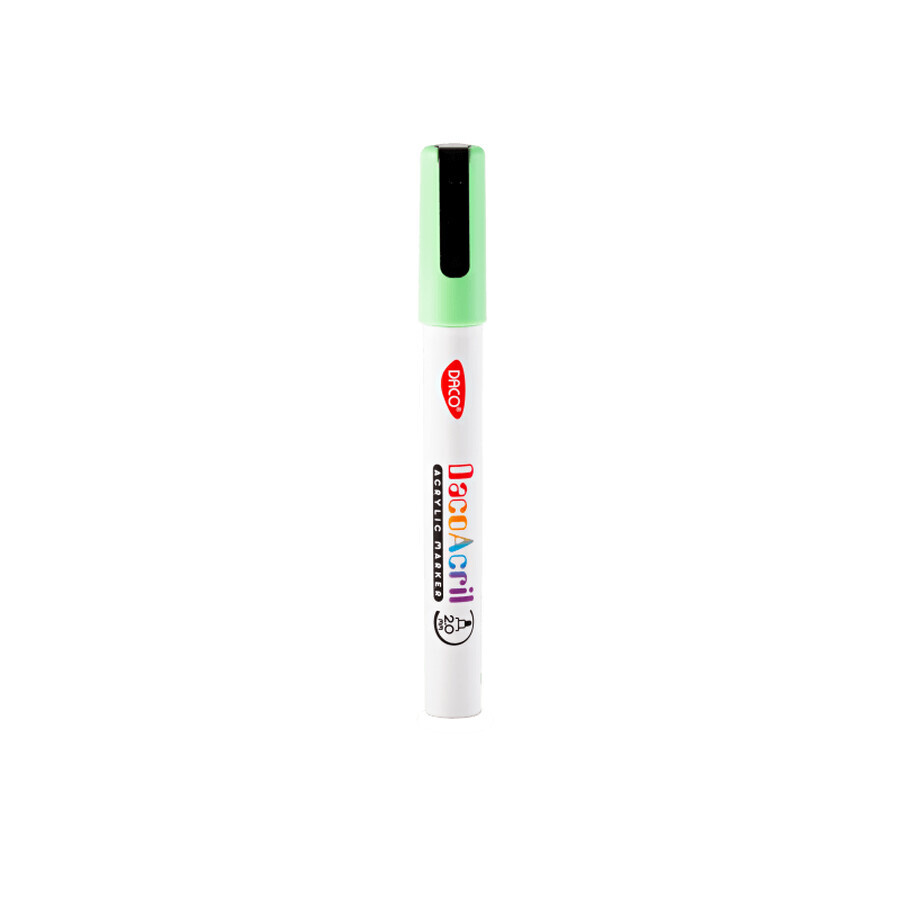 Marcatore acrilico, verde fluorescente, 1 pz, Daco