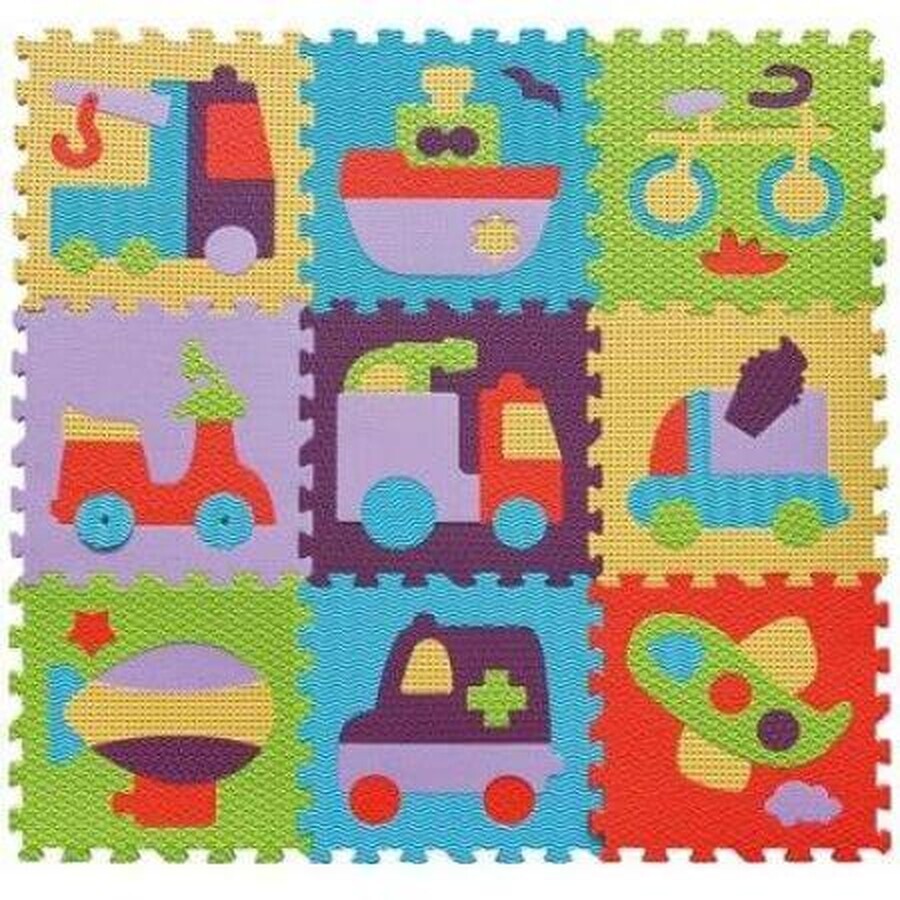 Tappetini puzzle per il trasporto, 92x92 cm, BabyGreat