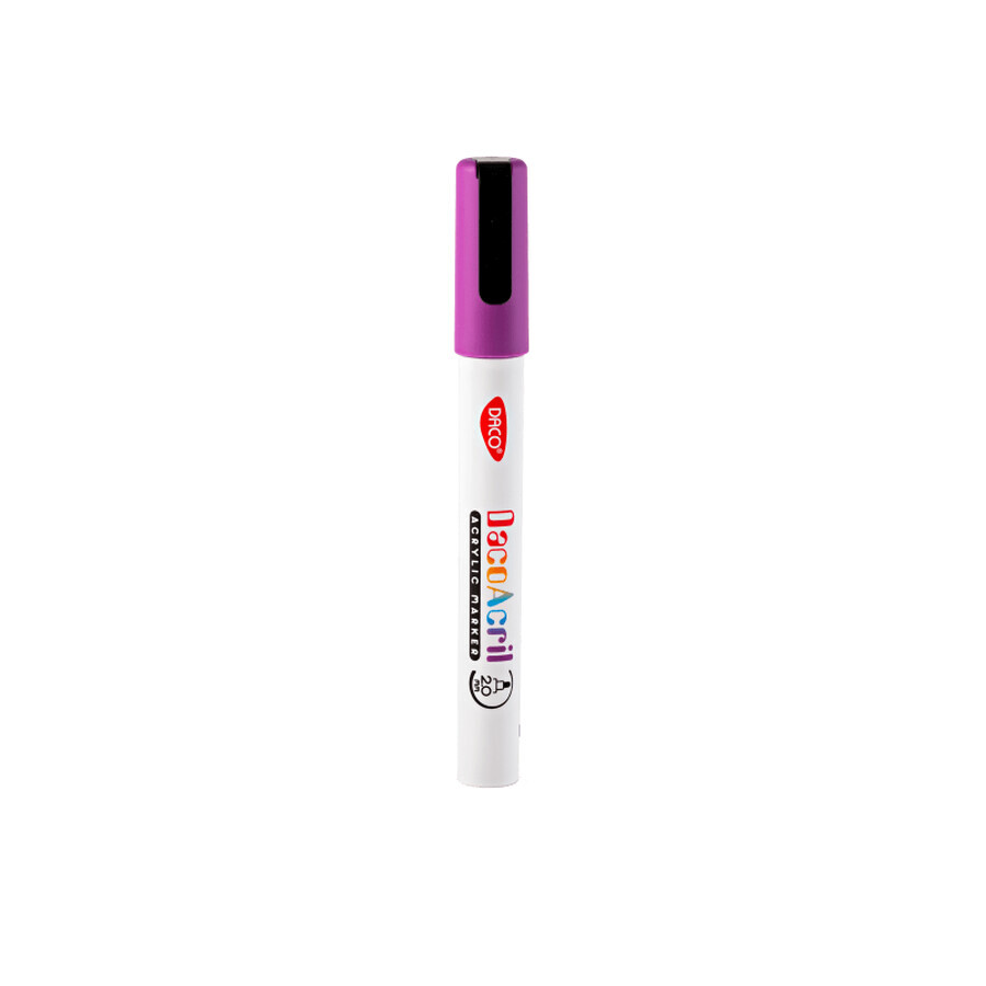 Acrylic marker, Purple, 1 pc, Daco