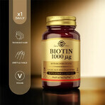 Biotina 1000 mcg, 50 capsule, Solgar