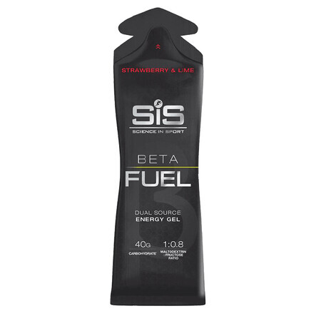 Gel energizzante al gusto di fragola e lime Sis Beta Fuel, 60 ml, Science In Sport