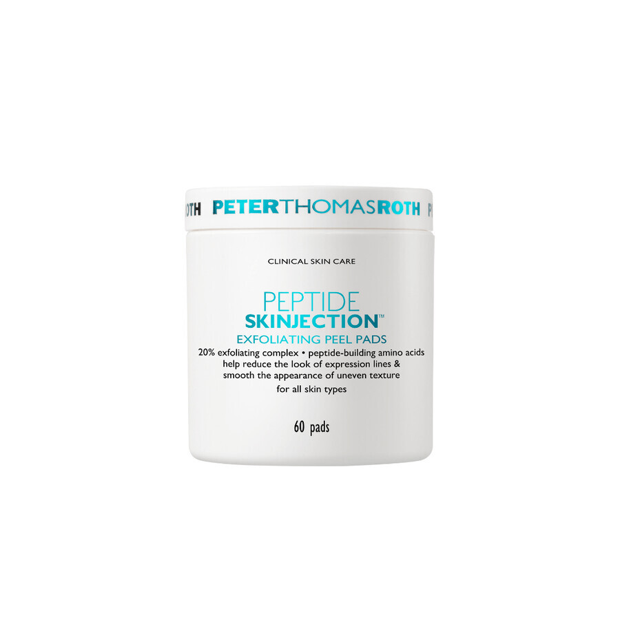 Peptide Skinjection Exfoliating Peptide Skinjection Exfoliating Facial Exfoliating Disheets, 60 pcs, Peter Thomas Roth