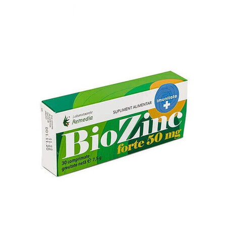 Biozinc Forte 50 mg, 30 compresse, Remedia