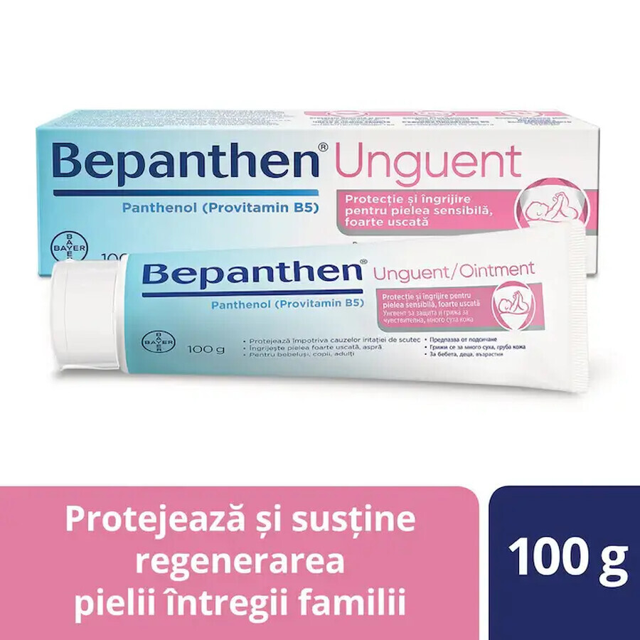 Unguento per l'irritazione da pannolino con il 5% di pantenolo Bepanthen, 100 g, Bayer
