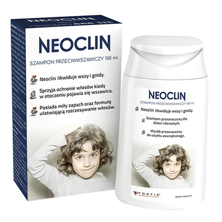 Neoclin, shampoo anti-prurito per bambini e adulti, 100 ml