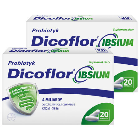 Set Dicoflor Ibsium, 2 x 20 capsule