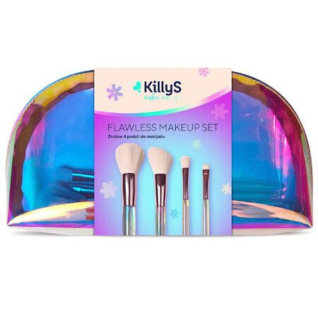 Set KillyS Holo, pennelli per il trucco, 4 pezzi + borsa per il trucco, 1 pezzo