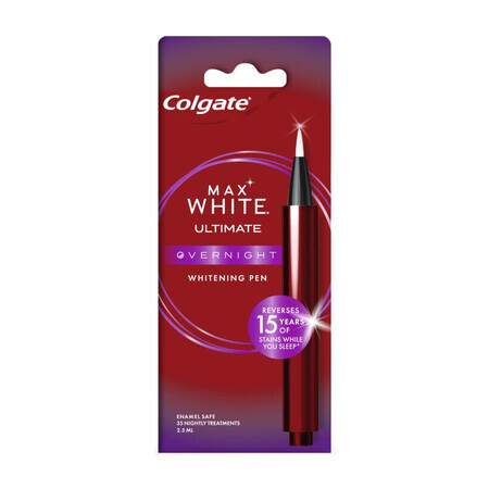 Colgate Max White Overnight, applicatore sbiancante, 2,5 ml