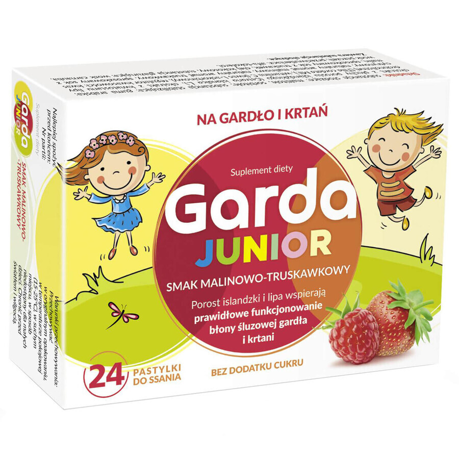 Garda Junior, gusto lampone e fragola, 24 compresse