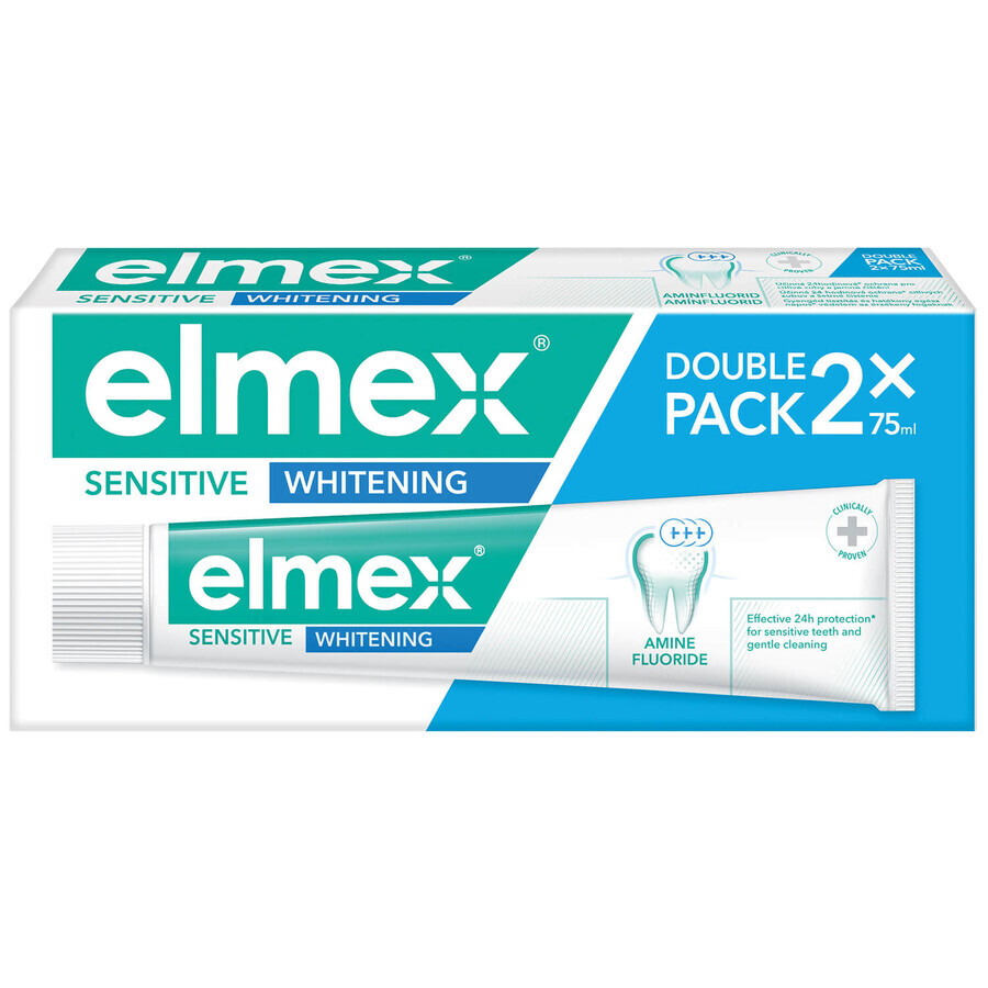 Elmex Dentifricio Sbiancante Sensitive 2 x 75 ml