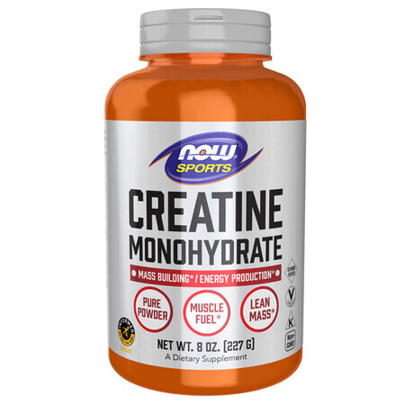 Now Sports Creatină monohidrat, pulbere, 227 g