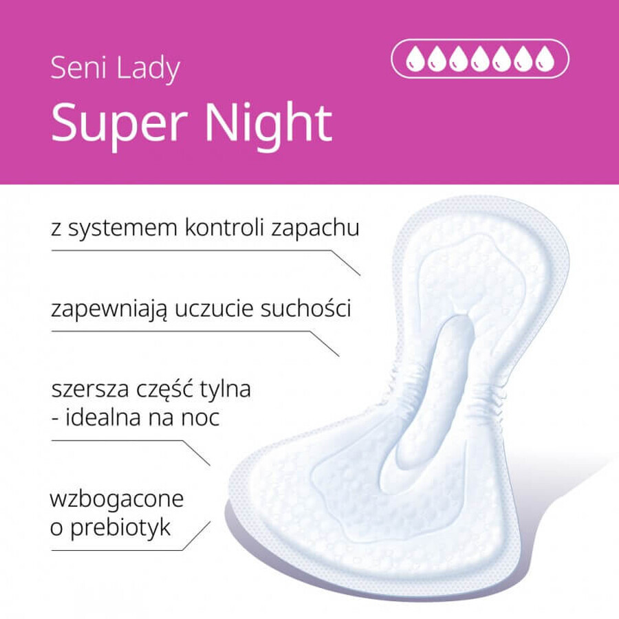 Lady Breasts, solette urologiche, Super Night, 12 pz.