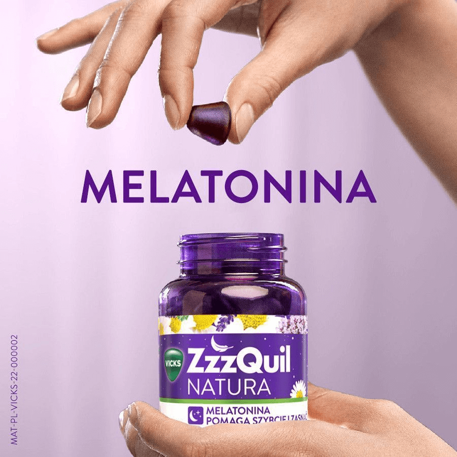 ZzzQuil Nature, gelatine, 60 pezzi + scatola da viaggio gratuita per gelatine