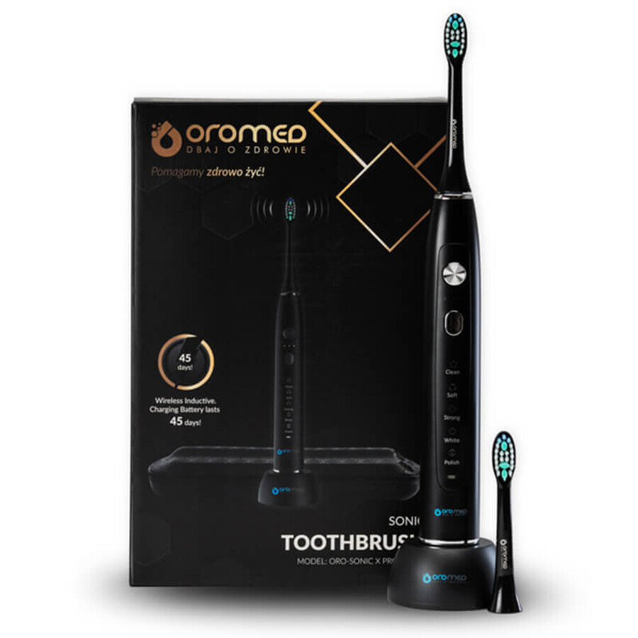 Oromed Oro-Sonic X Pro, sonic toothbrush, black, 1 pc