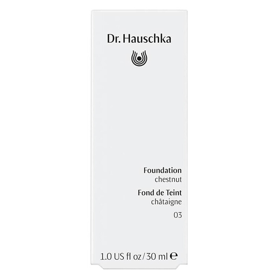 Fondotinta Dr Hauschka, 03 marrone, 30 ml