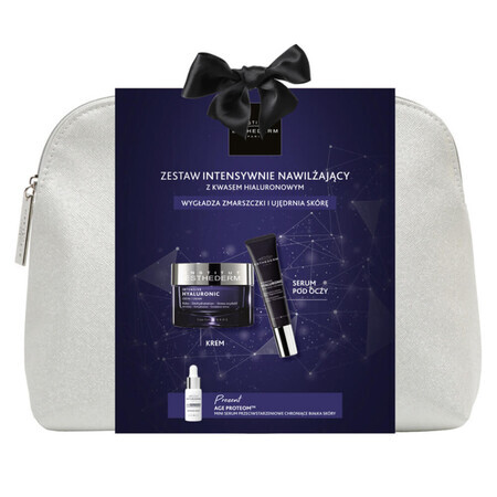 Esthederm Intensive Hyaluronic Set, crema viso 50 ml + siero occhi 15 ml + siero Age Proteom 5 ml