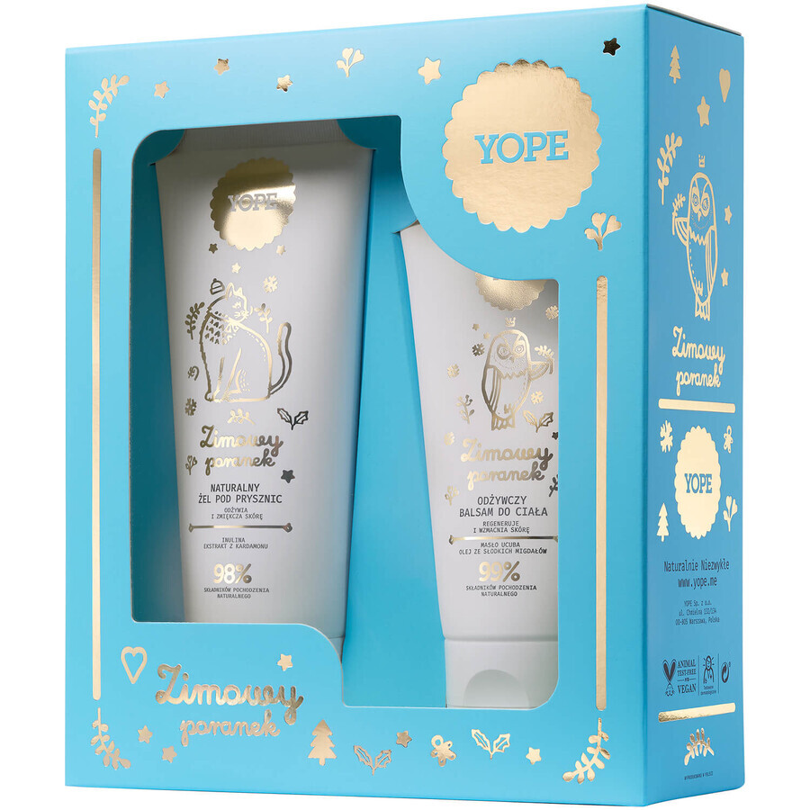 Set Yope Winter Morning, gel doccia 200 ml + lozione 150 ml