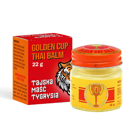 Golden Cup Balm, Thai Tiger ointment, 22 g