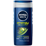 Nivea Men Deep Energy Set, gel doccia 250 ml + antitraspirante 250 ml