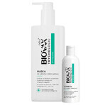 Biovax Trychologic Prolaps, maschera per capelli e cuoio capelluto, 200 ml + shampoo per capelli e cuoio capelluto, 50 ml in omaggio