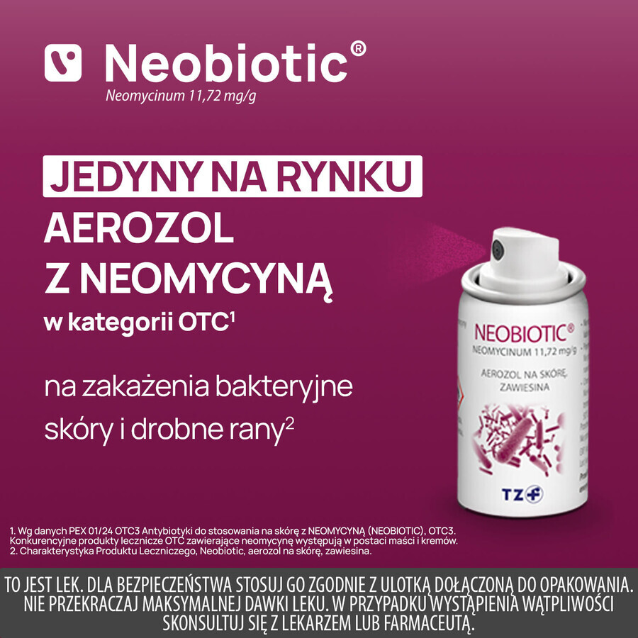 Néobiotique 11,72 mg/g, suspension, spray cutané, 16 g