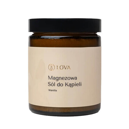 Sal de baño de magnesio Lova, vainilla, 180 g