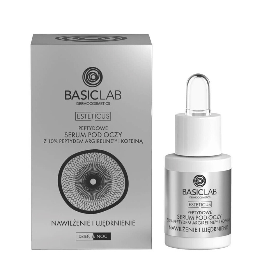 BasicLab Laag oogverzorgingsset, peptidenserum, 15 ml + verstevigend serum, 15 ml