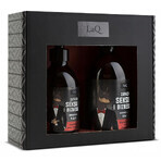 Set LaQ Doberman, gel doccia 8 in 1 500ml + shampoo detergente 300ml