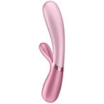 Satisfyer Hot Lover, vibratore coniglietto riscaldato, controllato tramite app, rosa