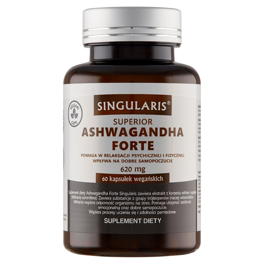 Singularis Superior Ashwagandha Forte 620 mg, 60 capsule vegane