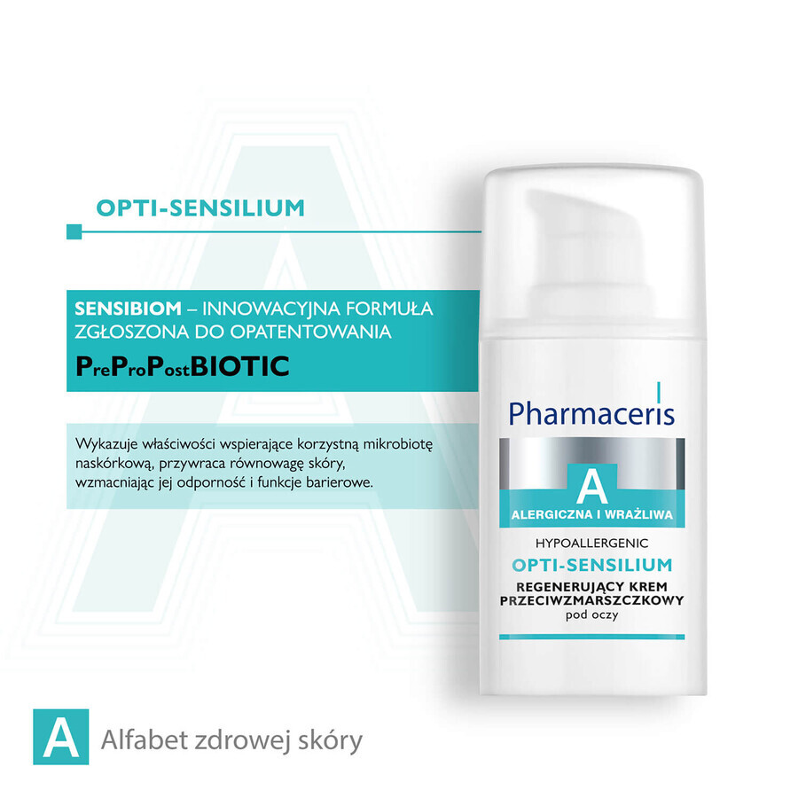 Pharmaceris A Opti-Sensilium crema rigenerante antirughe per il contorno occhi, 15 ml