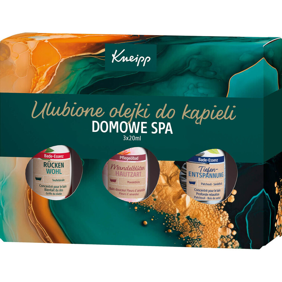 Set di oli da bagno Kneipp preferiti, 3 x 20 ml