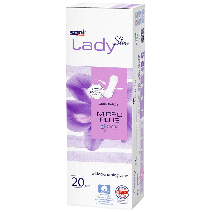 Lady Slim Breasts, solette urologiche, Micro Plus, 20 pz.