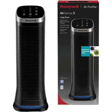 Honeywell AIR GENIUS 5, purificatore d'aria con filtro riutilizzabile