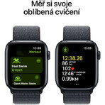 Apple Watch SE GPS 40 mm Cassa in alluminio Midnight con passante Sport Ink