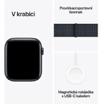 Apple Watch SE GPS 40 mm Cassa in alluminio Midnight con passante Sport Ink