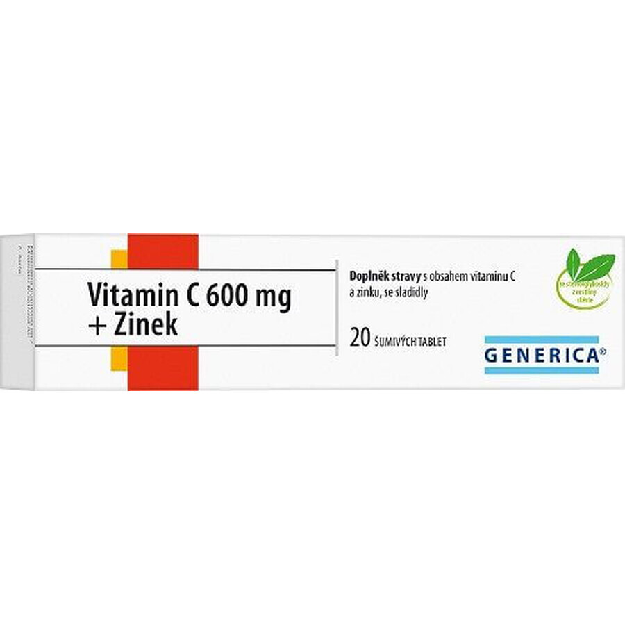 Generica Vitamina C 600 mg + Zinco 20 compresse effervescenti