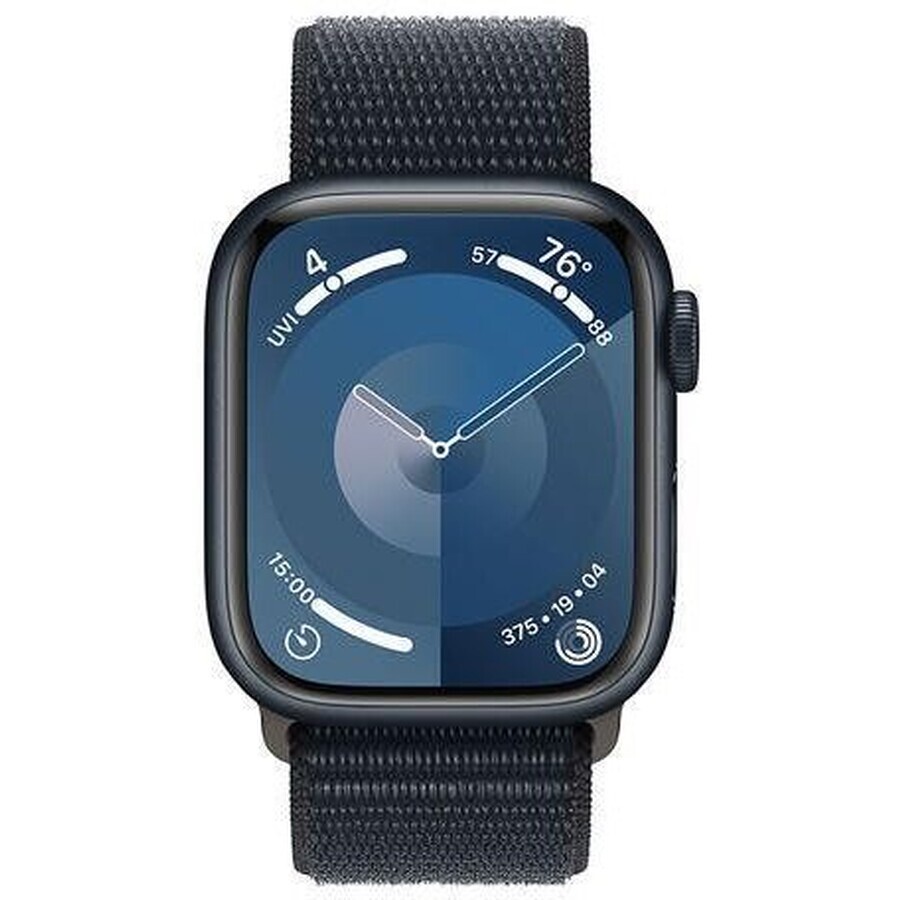 Apple Watch Series 9 GPS 41mm cassa in alluminio con cinturino sportivo, chiuso