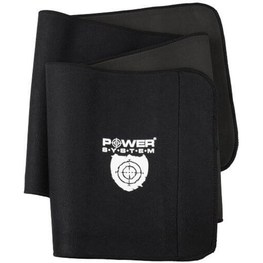 Power System Cintura dimagrante per fianchi in neoprene WT PRO nero 100 cm