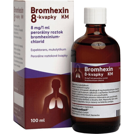 Bromhexin 8-Tropfen KM sol pro 100 ml