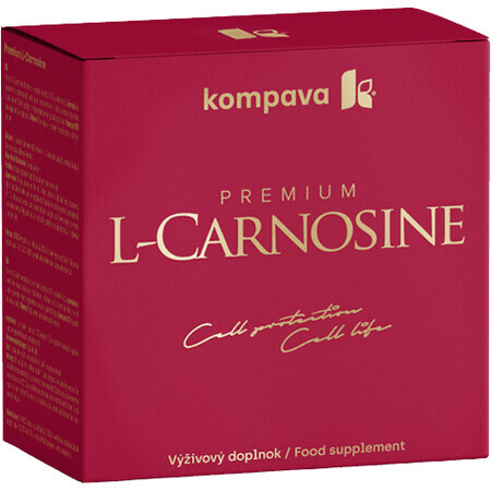 Kompava Premium L-Carnosin 60 Kapseln + Geschenk ACIDO FIT orange 10 Stk.