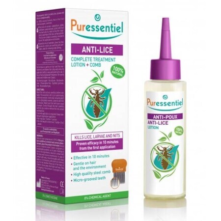 Soluzione antipidocchi Puressentiel + pettine